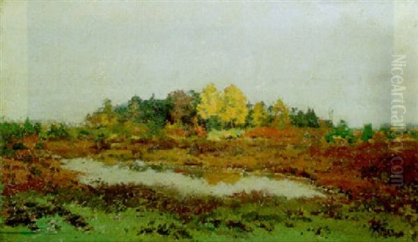 Paysage En Campine Oil Painting by Adriaan Josef Heymans