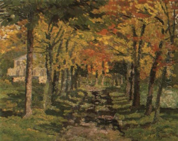 Dreef In De Herfst Oil Painting by Adriaan Josef Heymans