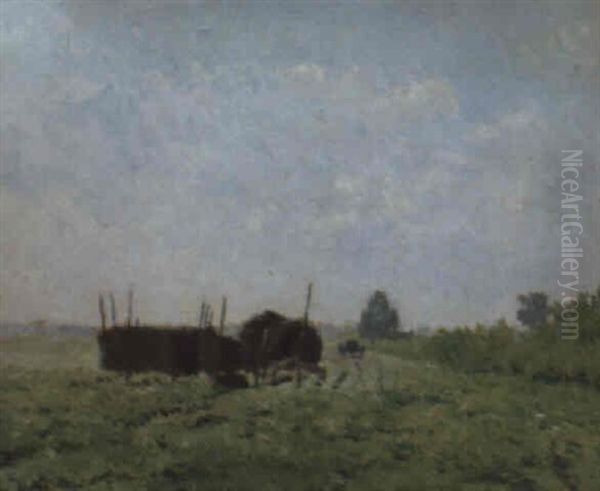 Sommerwiese Oil Painting by Adriaan Josef Heymans