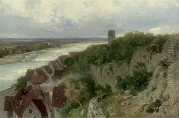 Stadtchen Am Lech Oil Painting by Karl Heyn