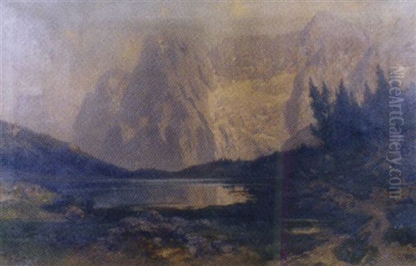 Hochgebirgslandschaft Oil Painting by Karl Heyn