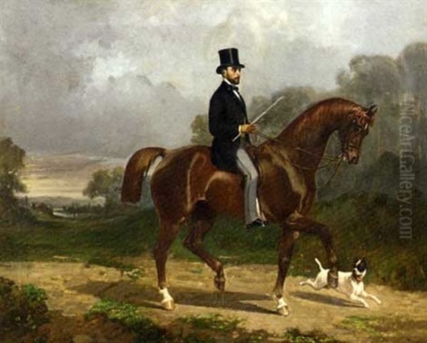 The Morning Ride Oil Painting by Louis Robert Heyrault