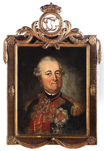 Portrait Des Kurfursten Karl Theodor Oil Painting by Anton Hickel