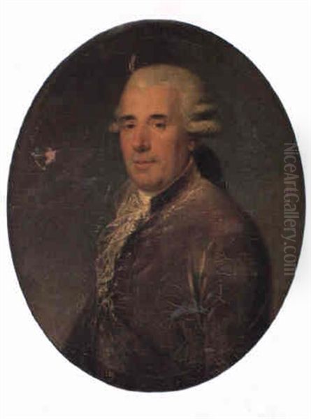 Portrait De Monsieur Astruc, Fils Du Docteur Astruc De Montpellier Oil Painting by Anton Hickel