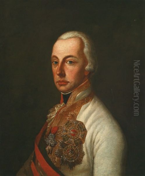 Bildnis Kaiser Josef Ii. Oil Painting by Joseph Hickel