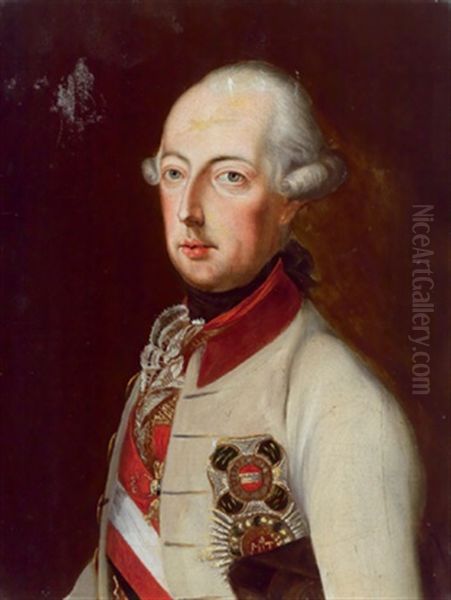 Bildnis Kaiser Josef Ii Oil Painting by Joseph Hickel