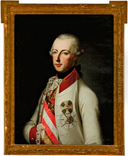 Bildnis Kaiser Joseph Ii Oil Painting by Joseph Hickel