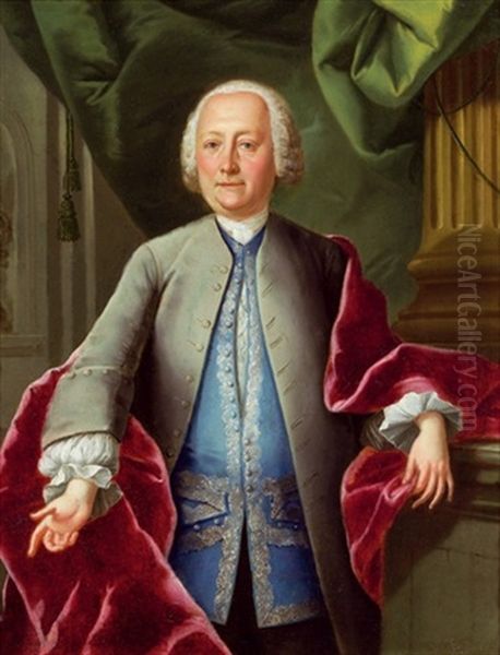 Gerard Van Swieten, Leibarzt Von Kaiserin Maria Theresia, Wichtigster Vertreter Der Altesten Medizinischen Wiener Schule Oil Painting by Joseph Hickel