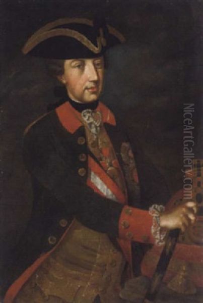 Kaiser Josef Ii. Oil Painting by Joseph Hickel