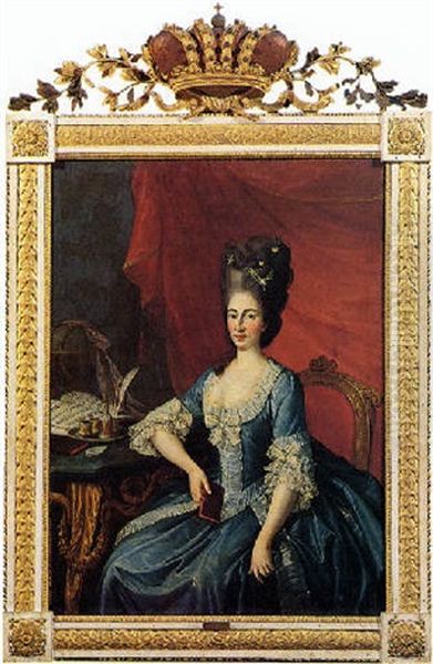 Ritratto Di Maria Beatrice D'este, Arciduchessa D'austria Oil Painting by Joseph Hickel