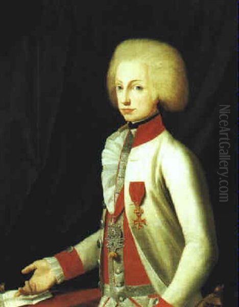 Ferdinand Iii, Grosherzog Von Toskana, Sohn Kaiser Leopolds Ii. Oil Painting by Joseph Hickel