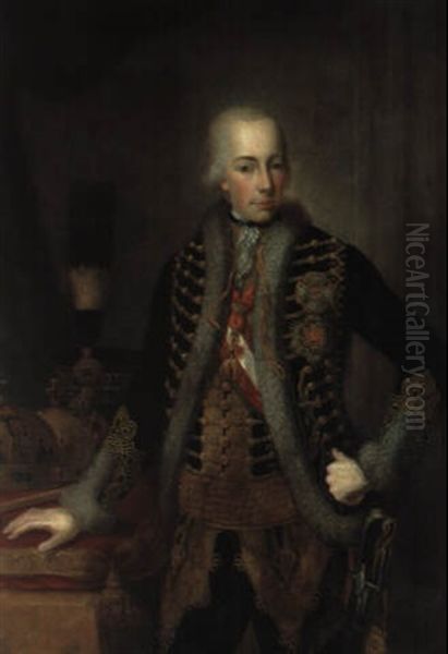 Bildnis Kaiser Franz Ii. (i.) Oil Painting by Joseph Hickel