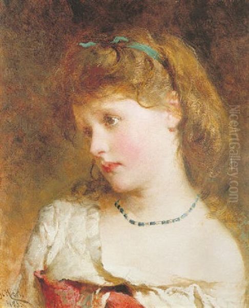 The Little Dreamer Oil Painting by George Elgar Hicks