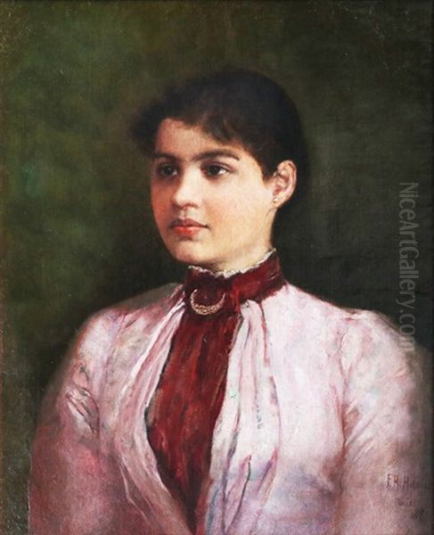 Portrait Of Nelly Boustead Oil Painting by Felix Resurreccion Hidalgo