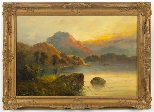 Scottish Landscape Oil Painting by Frank Hider