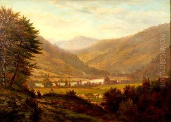 The Valley Below Oil Painting by George Frank Higgins