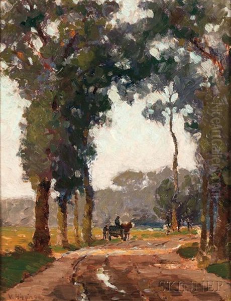 On The Way Home Oil Painting by Victor William Higgins