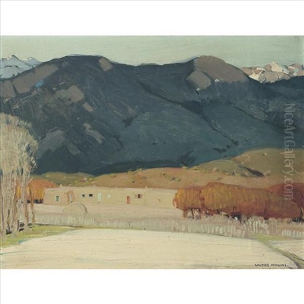 Taos, New Mexico Oil Painting by Victor William Higgins