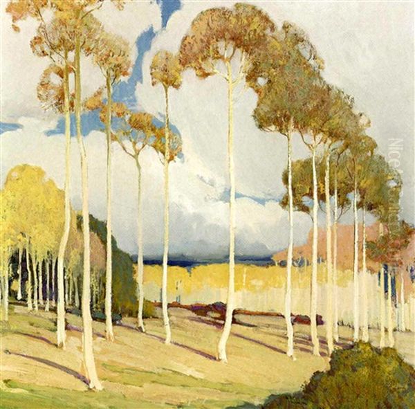 Aspen Grove Oil Painting by Victor William Higgins