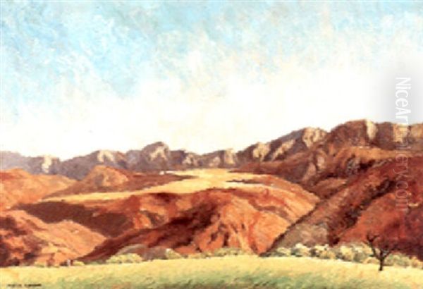 Southwestern Landscape Oil Painting by Victor William Higgins