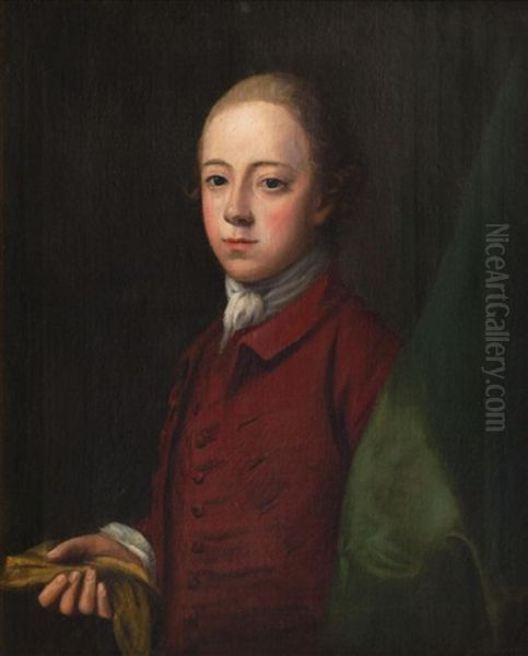 Portrait Of A Young Gentleman, Standing Half Oil Painting by Joseph Highmore