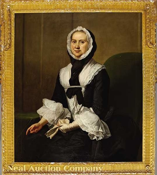 Portrait Of A Lady (hannah Sansay?) Oil Painting by Joseph Highmore