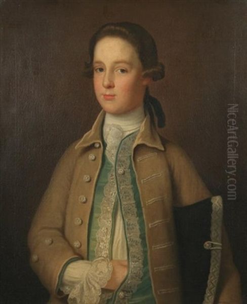 Portrait Of A Young Man In A Buff Colored Vest by Joseph Highmore