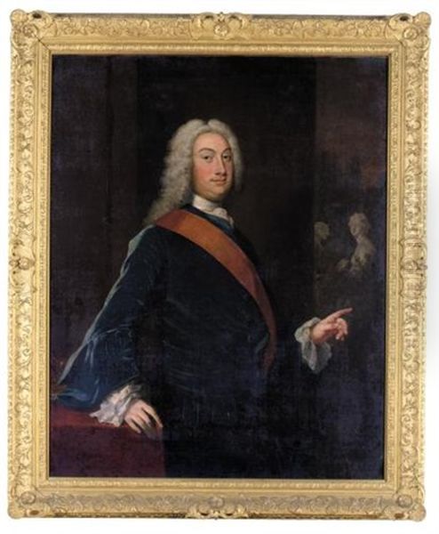 Portrait Of Thomas Fermor, 1st Earl Of Pomfret Oil Painting by Joseph Highmore