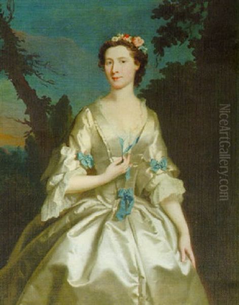 Portrait Of Jane, Duchess Of Argyll Oil Painting by Joseph Highmore