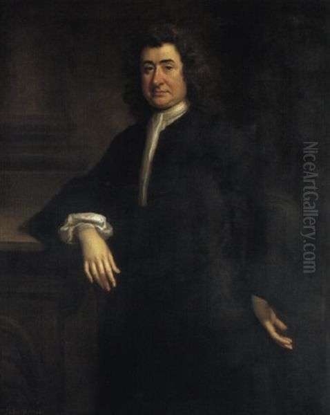 Portrait Of John Warner In Black Coat Oil Painting by Joseph Highmore