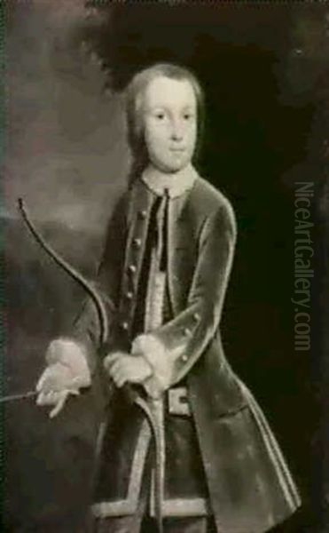 Portrait Of A Boy Said To Be Martin Cholmondeley Oil Painting by Joseph Highmore