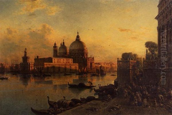 Venedig Oil Painting by Eduard Hildebrandt