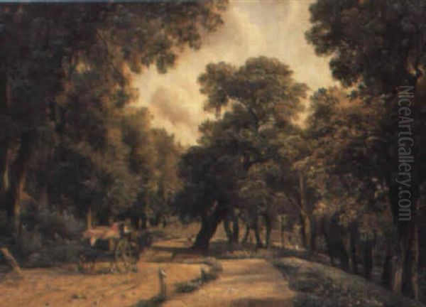 Petersham Lane Oil Painting by George Hilditch