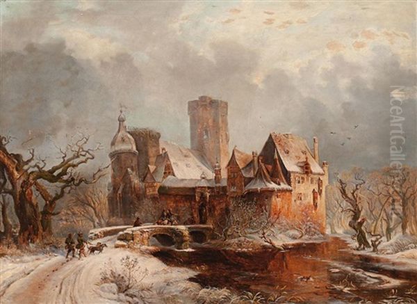 Paisaje Invernal Oil Painting by Carl Hilgers