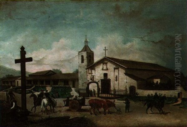 Santa Clara Mission In 1849 by Andrew Putnam Hill