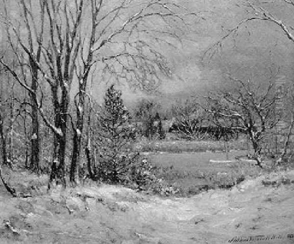 First Snow Oil Painting by Arthur Turnbull Hill