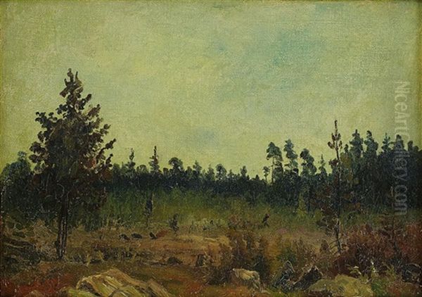 Granskog Ii Oil Painting by Carl Fredrik Hill