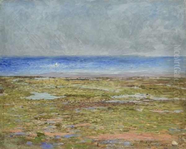 Havsbris - Luc-sur-mer Oil Painting by Carl Fredrik Hill