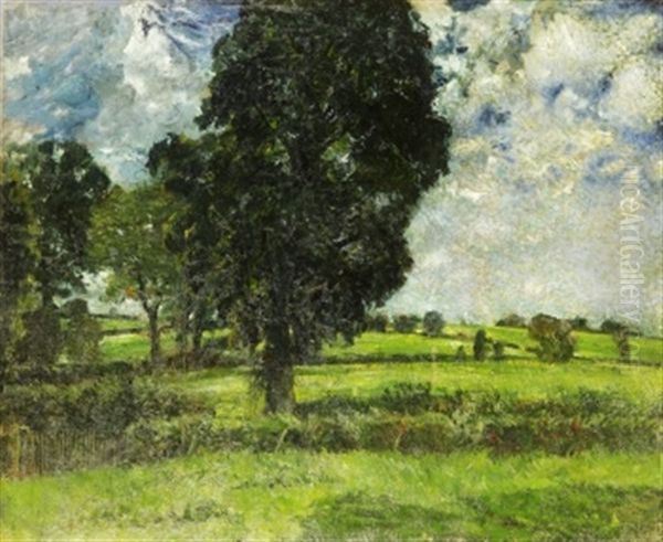 Landskap Fran Bois-le-roi Oil Painting by Carl Fredrik Hill