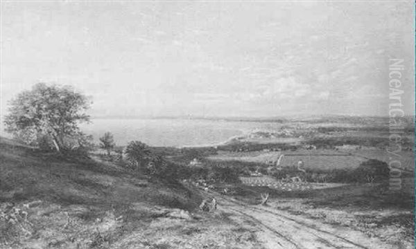 Ayr From The South Oil Painting by David Octavius Hill