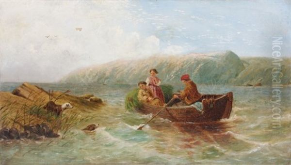 Returning Home Connemara Oil Painting by James John Hill