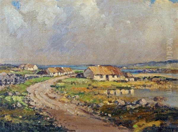 Cloudy Day, Bloody Foreland, Ireland Oil Painting by Rowland Henry Hill