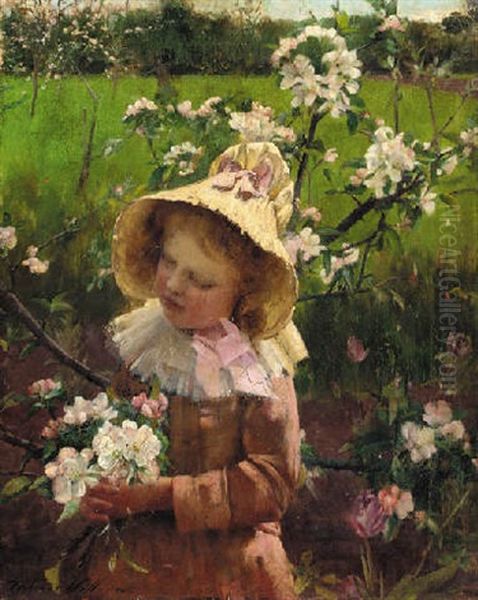 The Blossom Picker by Thomas Hill