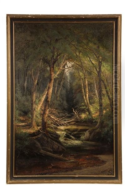 Ravine Brook, White Mountains Oil Painting by Edward Hill