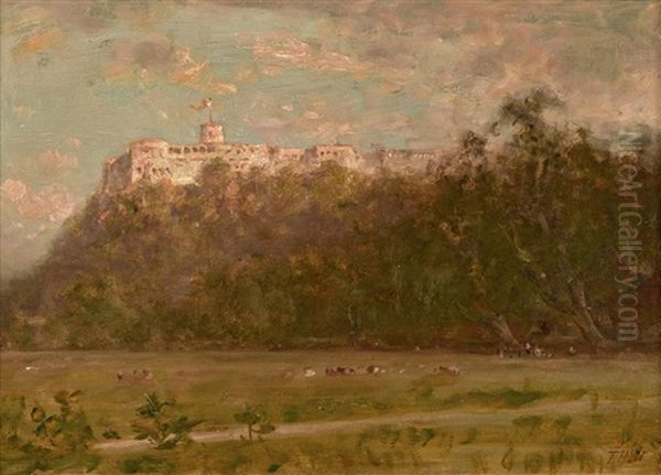 Monte Cassino, Italy Oil Painting by Thomas Hill