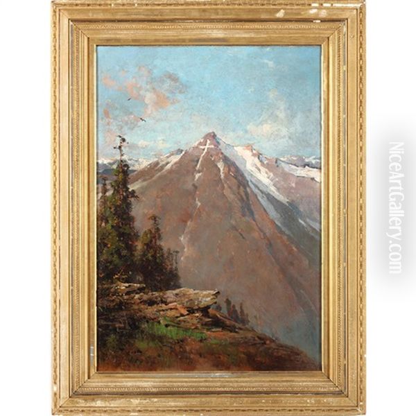 Mount Of The Holy Cross Oil Painting by Thomas Hill