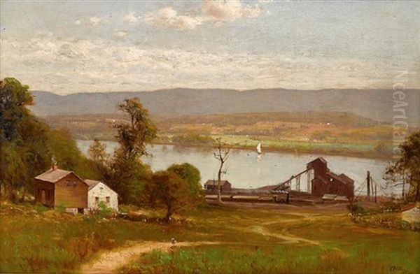 The Harvey Breaker, West Nanticoke Oil Painting by Thomas Hill