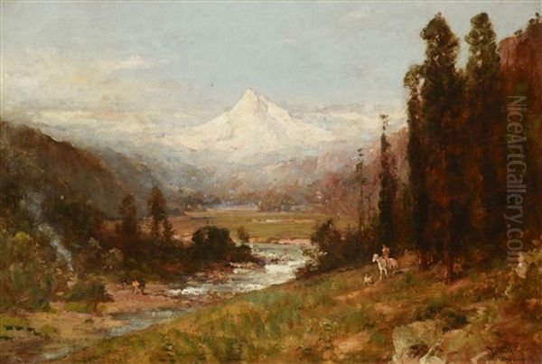 Mt. Hood Oil Painting by Thomas Hill