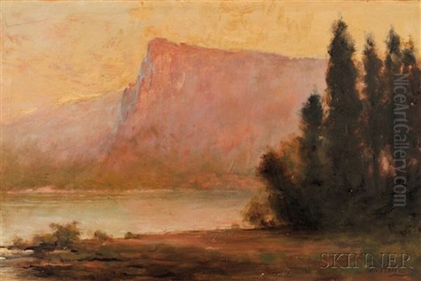 Pohono Lake, Yosemite California Oil Painting by Thomas Hill