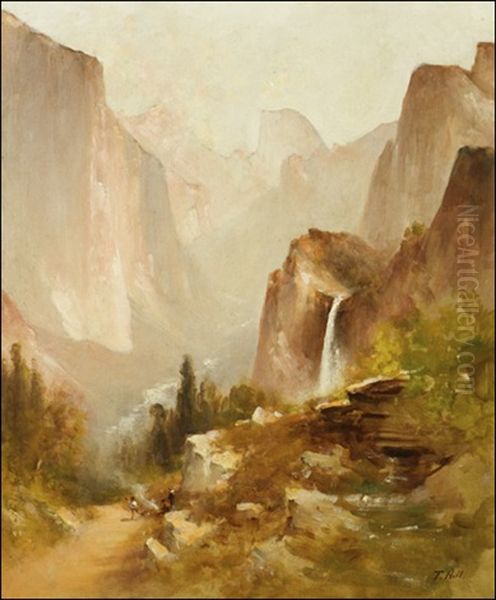 Yosemite View Oil Painting by Thomas Hill